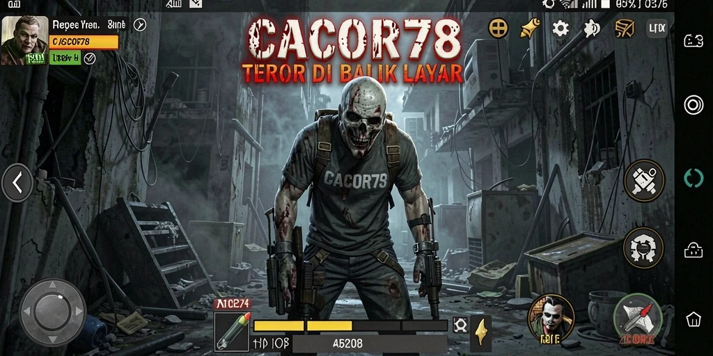 Tampilan menyeramkan di dalam gameplay CACOR78.