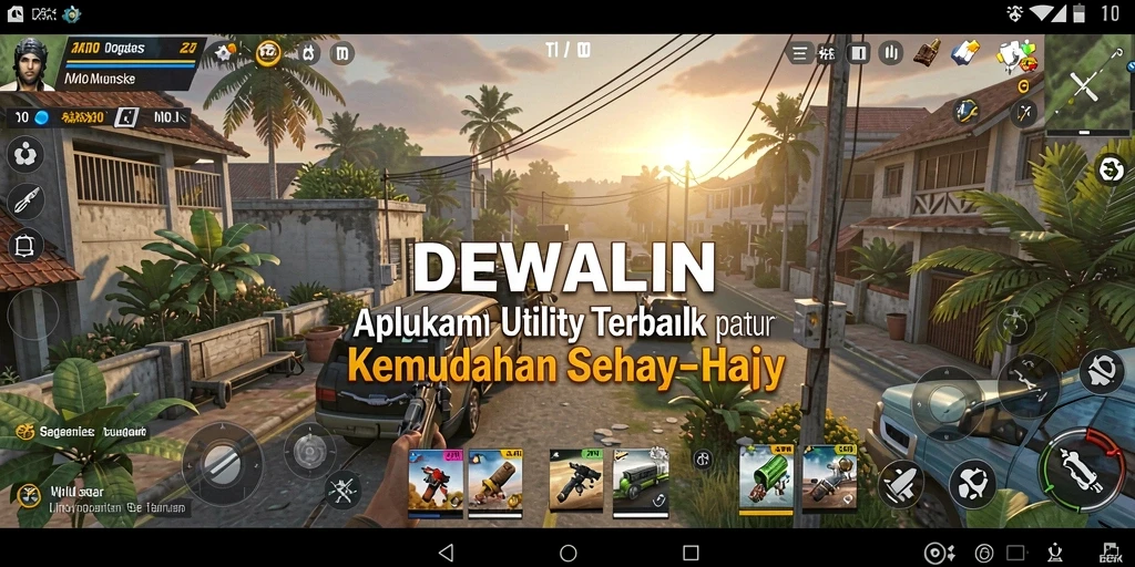 Tampilan antarmuka DEWALIN yang sederhana dan fungsional.