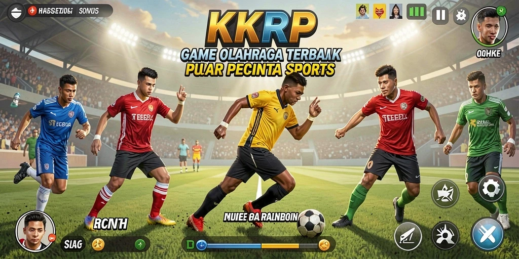 Tampilan gameplay olahraga yang seru di KKRP.