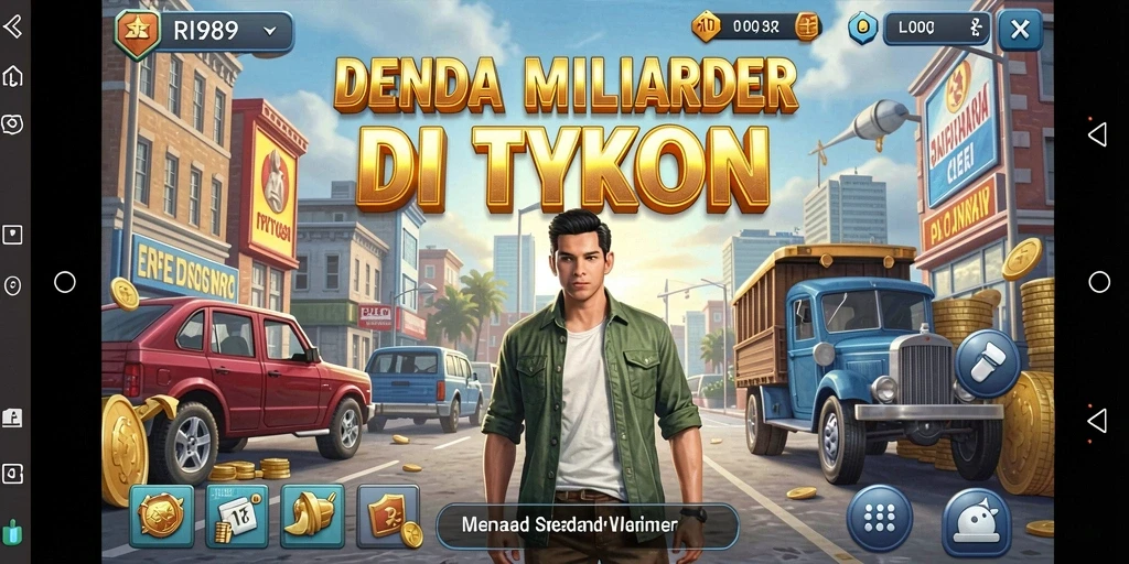 Tampilan gameplay Tycoon yang seru dan mendebarkan.