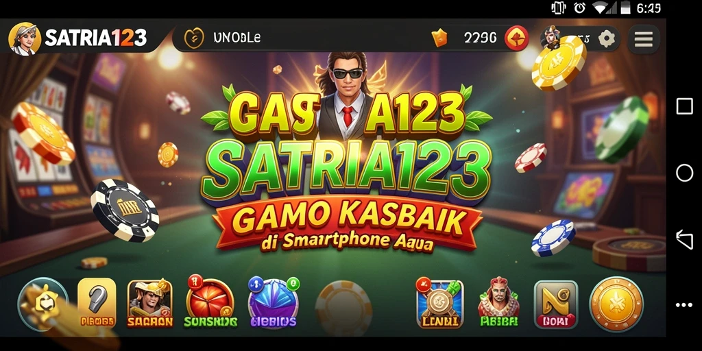 Tampilan gameplay menarik dari SATRIA123 dengan suasana Kasino yang mendebarkan.